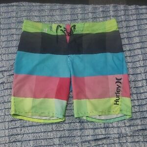 Hurley Men's Multicolor Swim‎ Shorts 36